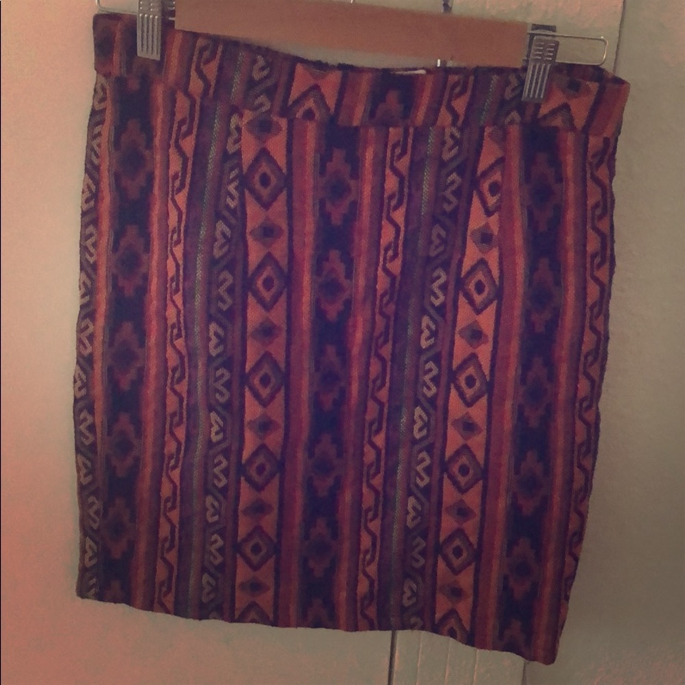 Tribal Mini Skirt